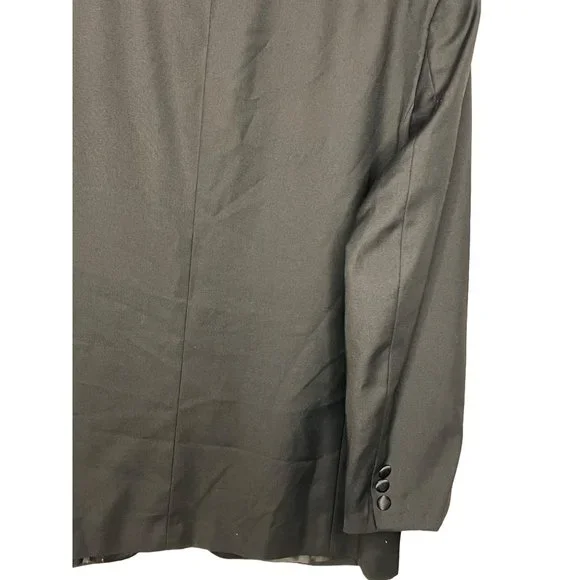 Carlo Losso 150 Performance sports coat black size 44R 2 button front high twist